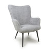 Hawksmoor Bordeaux Textured Chenille Effect Grey Armchair