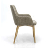 Hawksmoor Sidcup Tweed Oatmeal Dining Chair (Pair)