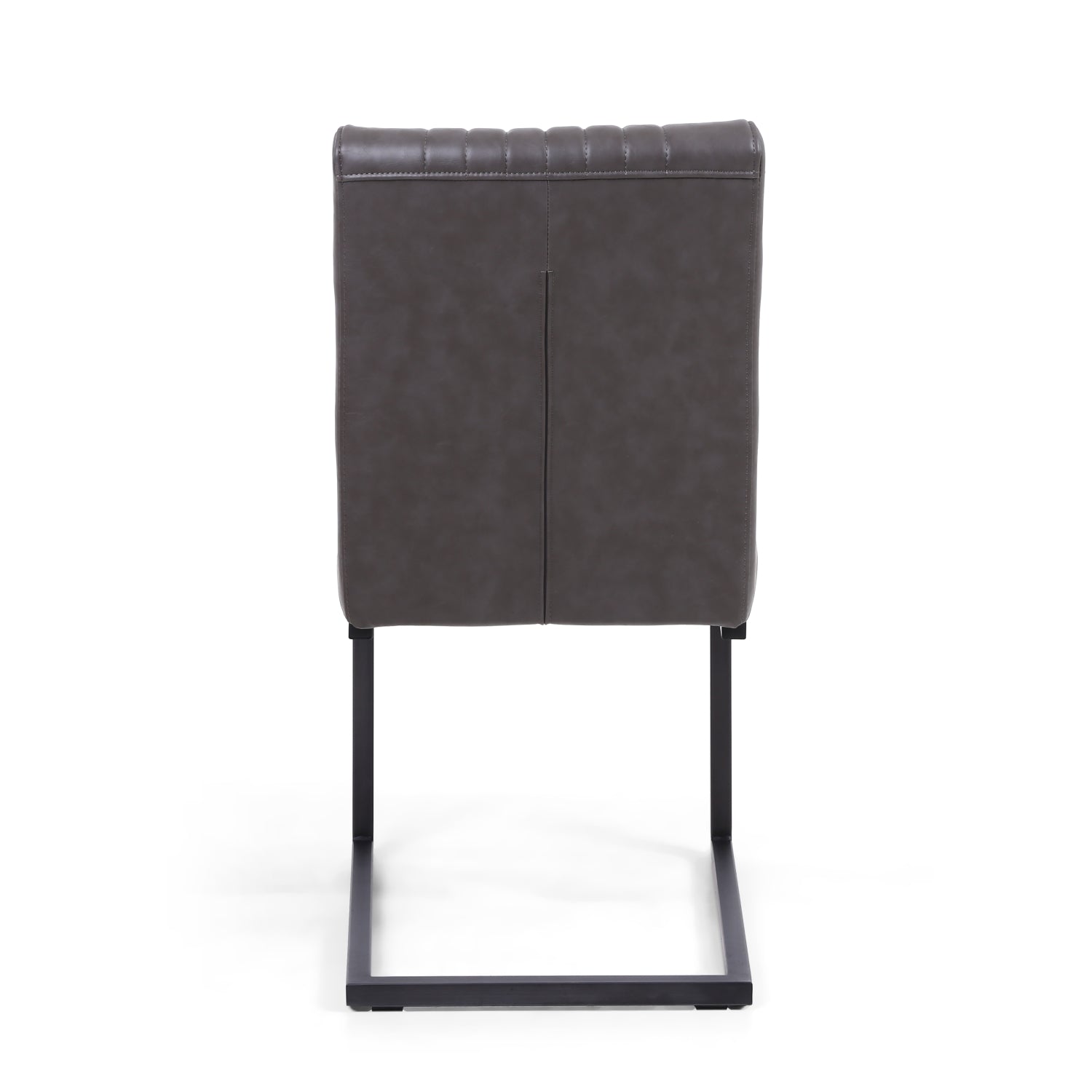 Hawksmoor Archer Cantilever Leather Effect Grey Dining Chair (Pair)