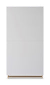 Gillmore Space Alberto Wardrobe White With Brass Accent