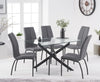 Marina 120cm Rectangular Glass Dining Table