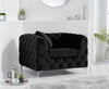 Alegra Black Velvet ArmChair