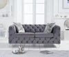 Alegra Grey Velvet 2 Seater Sofa