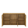 Axton Bronxwood Cortina 3 Door Glazed Sideboard in Grandson Oak