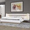 Axton Norwood Bedroom Kingsize Bed In White With A Truffle Oak Trim