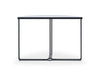 Gillmore Space Finn Demi Lune Console Table White Marble Top & Black Frame