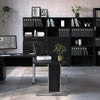 Axton Trinity Bookcase 4 Shelves with 2 Drawers and 2 Doors in Black woodgrain