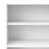 Axton Trinity Bookcase 5 Shelves with 2 Drawers and 2 Doors in White