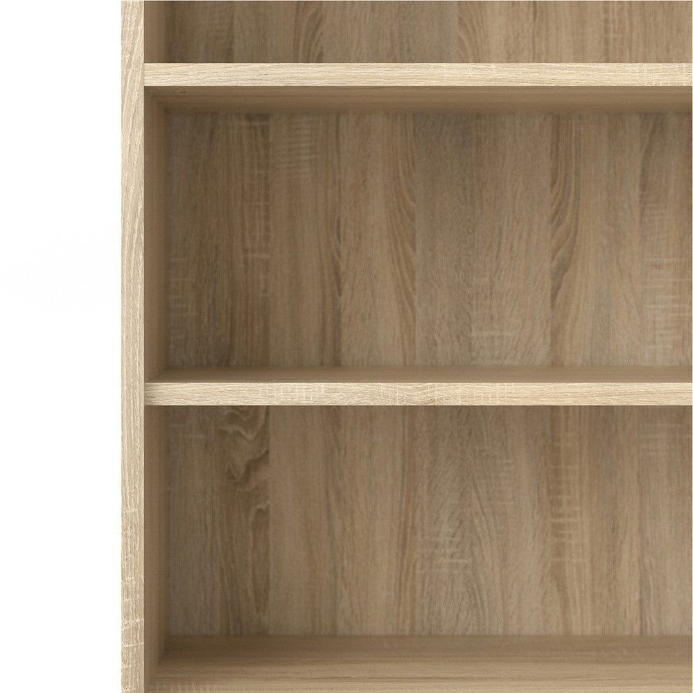 Axton Trinity Bookcase 5 Shelves with 2 Doors in Oak