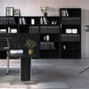 Axton Trinity Bookcase 5 Shelves in Black woodgrain