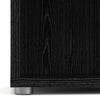 Axton Trinity Bookcase 5 Shelves in Black woodgrain