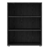 Axton Trinity Bookcase 2 Shelves in Black woodgrain