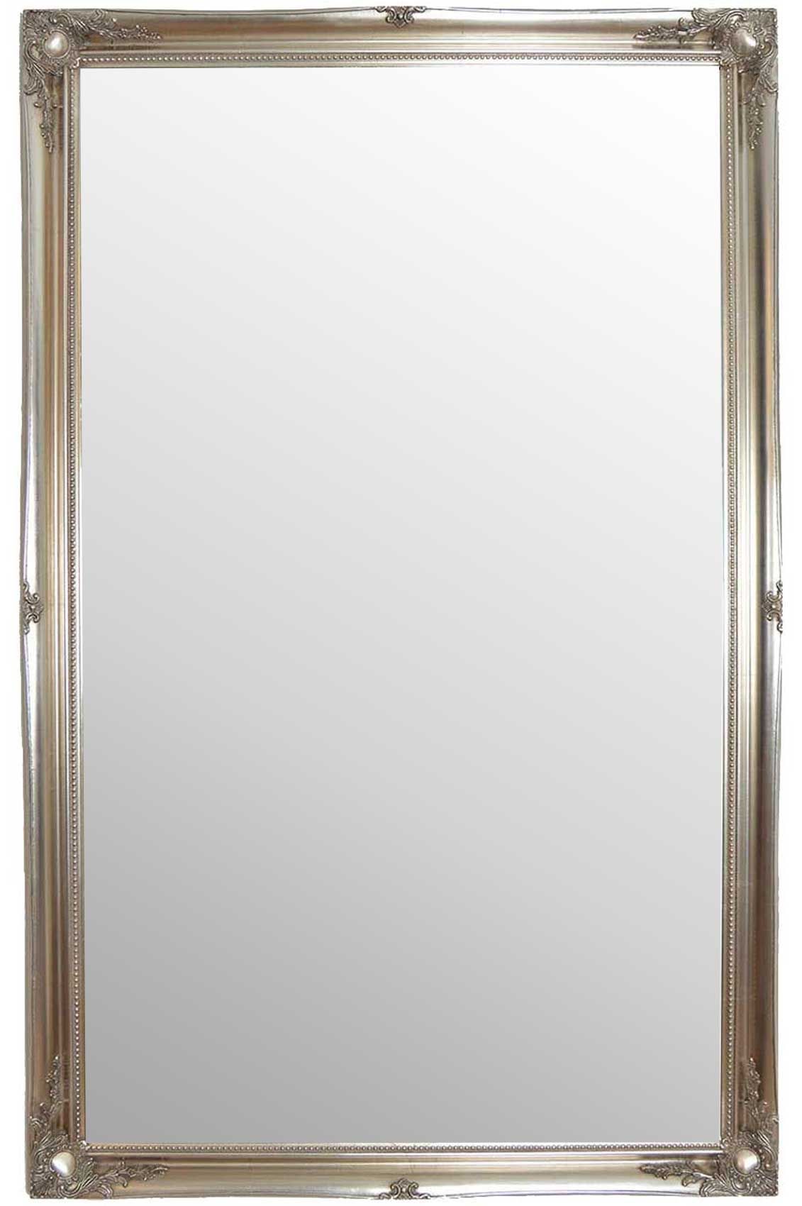Carrington Vintage Silver Baroque Antique Design Leaner Mirror 167 x 106 CM