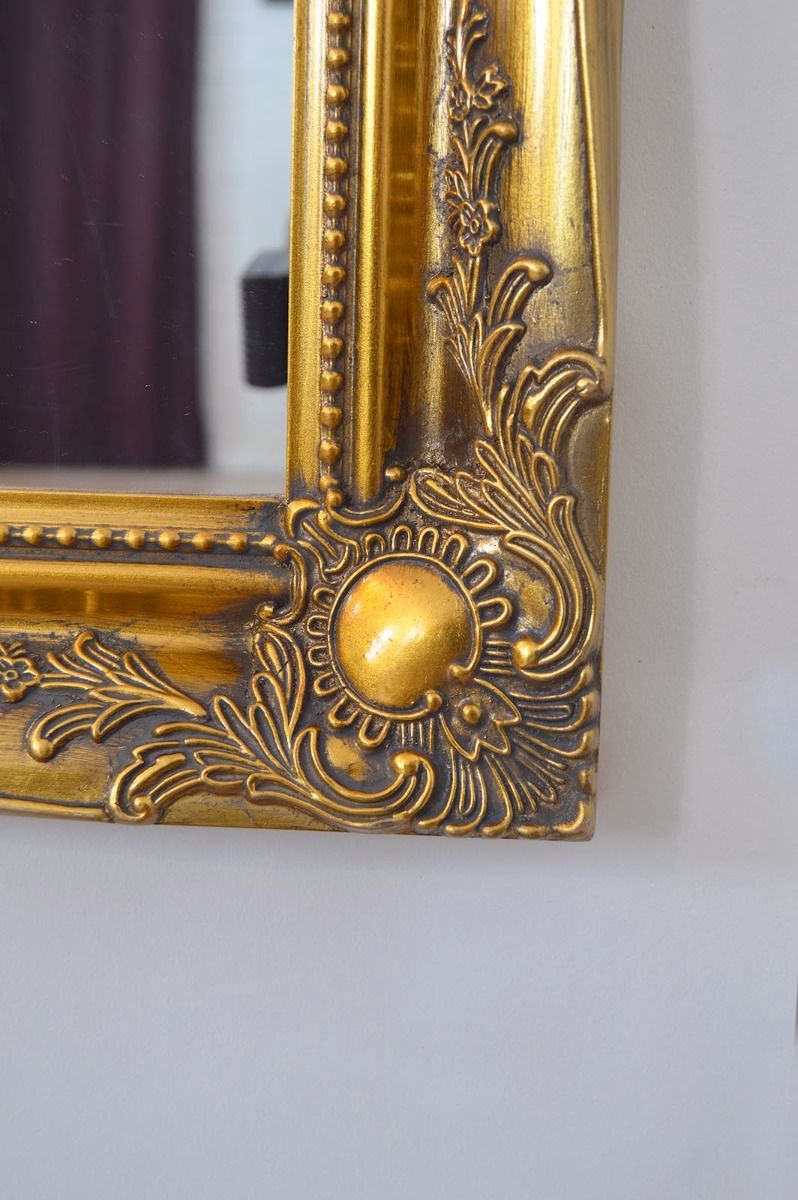 Carrington Vintage Gold Baroque Antique Design Leaner Mirror 168 x 107 CM