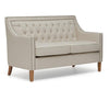 Casa Bella 2 Seater Ivory Fabric Sofa with Cushions