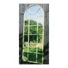 Carrington Large Green and Cream Rustic Multi Panel Design Garden Mirror 140 x 56CM