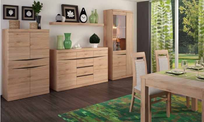 Axton Eastchester 3 Door Glazed Cabinet