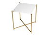 Gillmore Space Iris Square Side Table White Marble Top