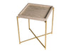 Gillmore Space Iris Square Side Table Weathered Oak Top