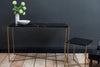 Gillmore Space Iris Square Side Table Black Marble Top