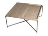Gillmore Space Iris Rectangle Coffee Table Weathered Oak Top & Tray 