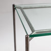 Gillmore Space Iris Small Console Table Clear Glass Top