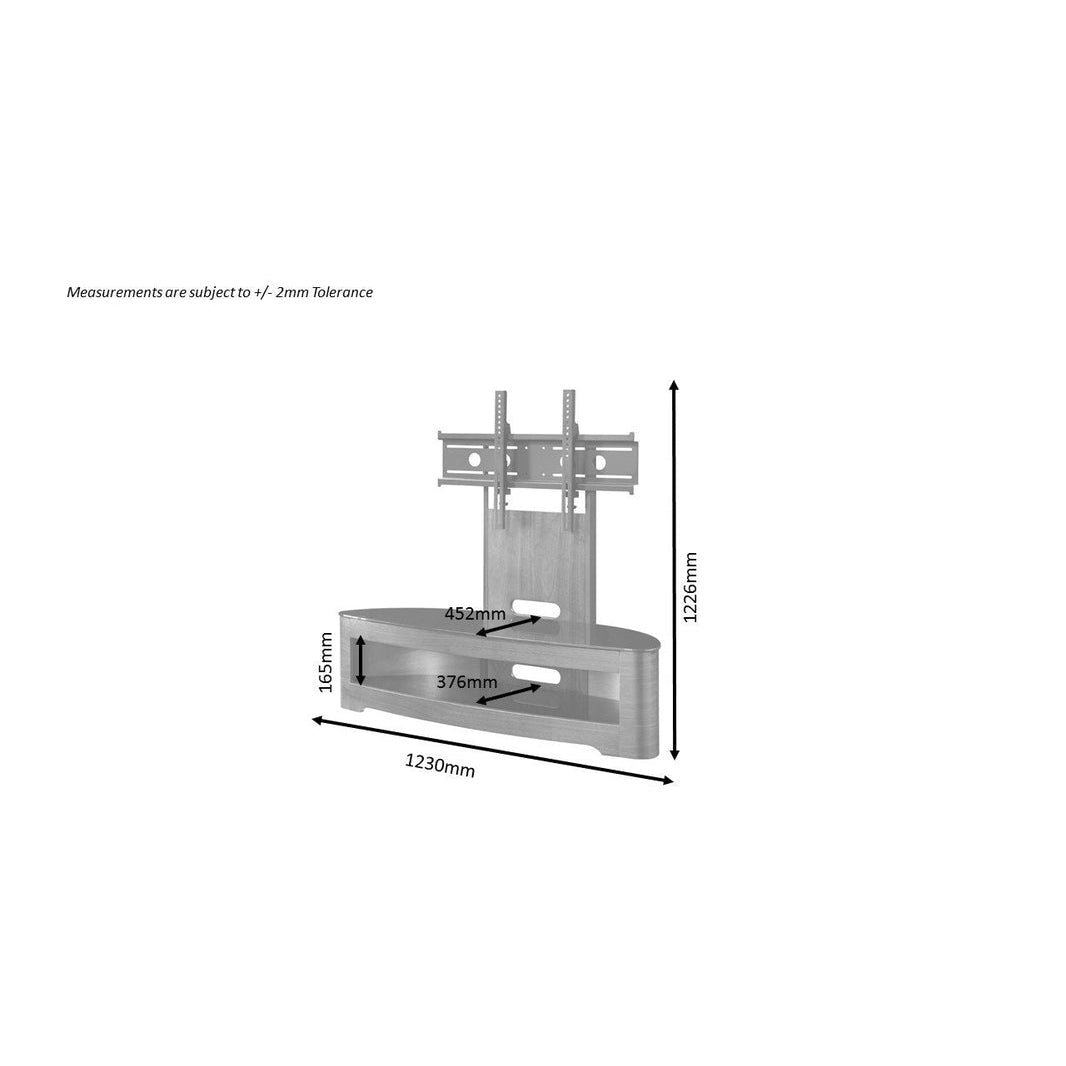 Jual Furnishings Grey Florence Cantilever TV Stand