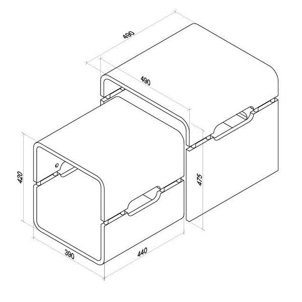 Jual Furnishing Havana Nest Of Tables Oak