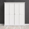 Axton Westchester Wardrobe with 4 Doors In White