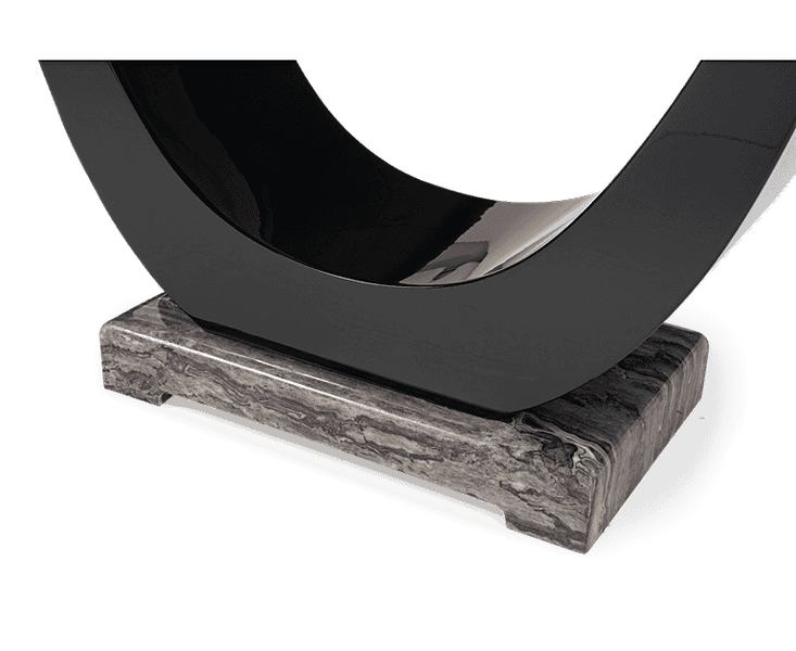 Rivilino 170cm Dark Grey Marble Dining Table