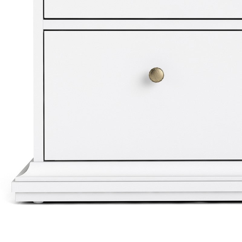 Axton Westchester Chest of 6 Drawers In White
