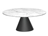 Gillmore Space Oscar Circular Coffee Table White Marble