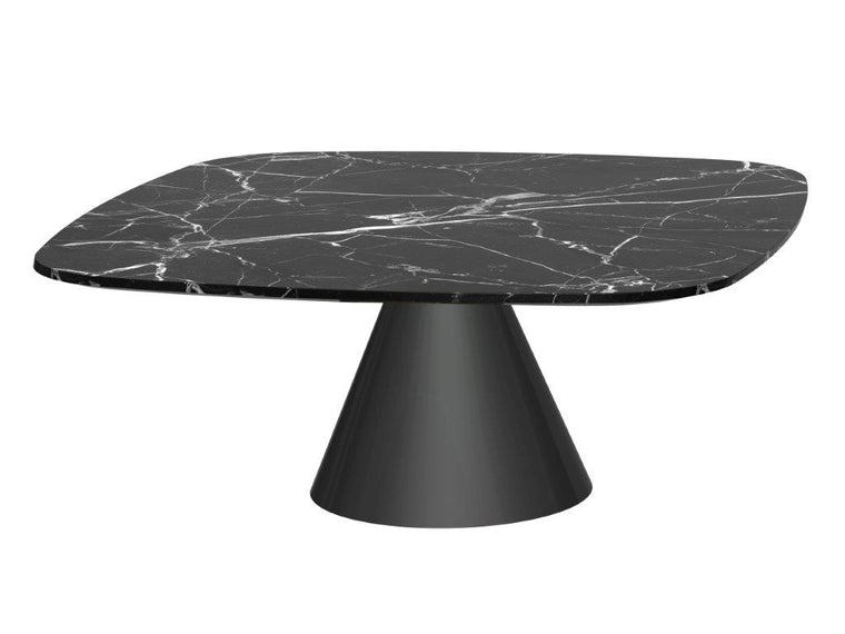 Gillmore Space Oscar Square Coffee Table Black Marble