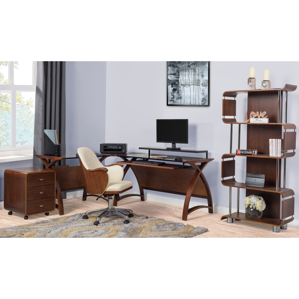 Jual Furnishings Helsinki 3 Drawer Pedestal Walnut