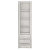 Axton Baychester Tall Narrow One Door 3 Drawer Narrow Cupboard