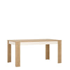 Axton Woodlawn Large Extending Dining Table 160/200 cm In Riviera Oak/White High Gloss