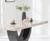 Rivilino 170cm Cream Marble Dining Table