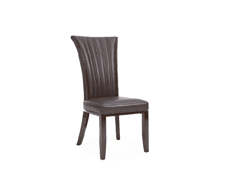 Almeria Brown Leather Dining Chair (Pairs)