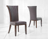 Almeria Brown Leather Dining Chair (Pairs)