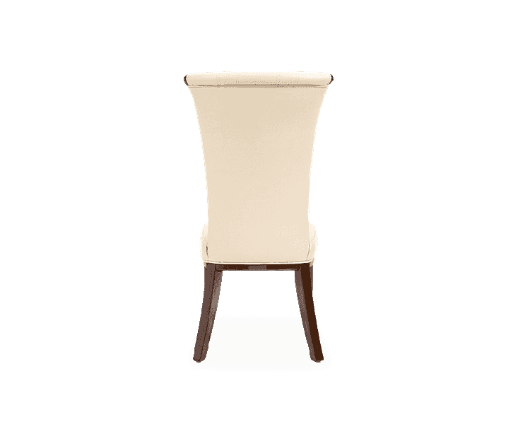 Almeria Cream Leather Dining Chair (Pairs)