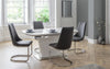 Julian Bowen Como Extending White Gloss Dining Table 160 - 200cm