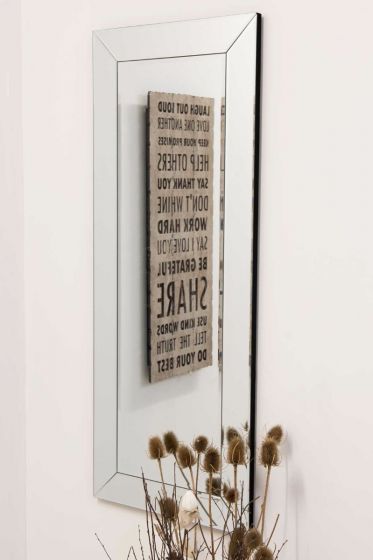 Carrington All Glass Modern Dress Mirror 120 x 48 CM