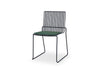 Gillmore Space Finn Stacking Dining Chair Conifer Green Upholstered & Black Frame