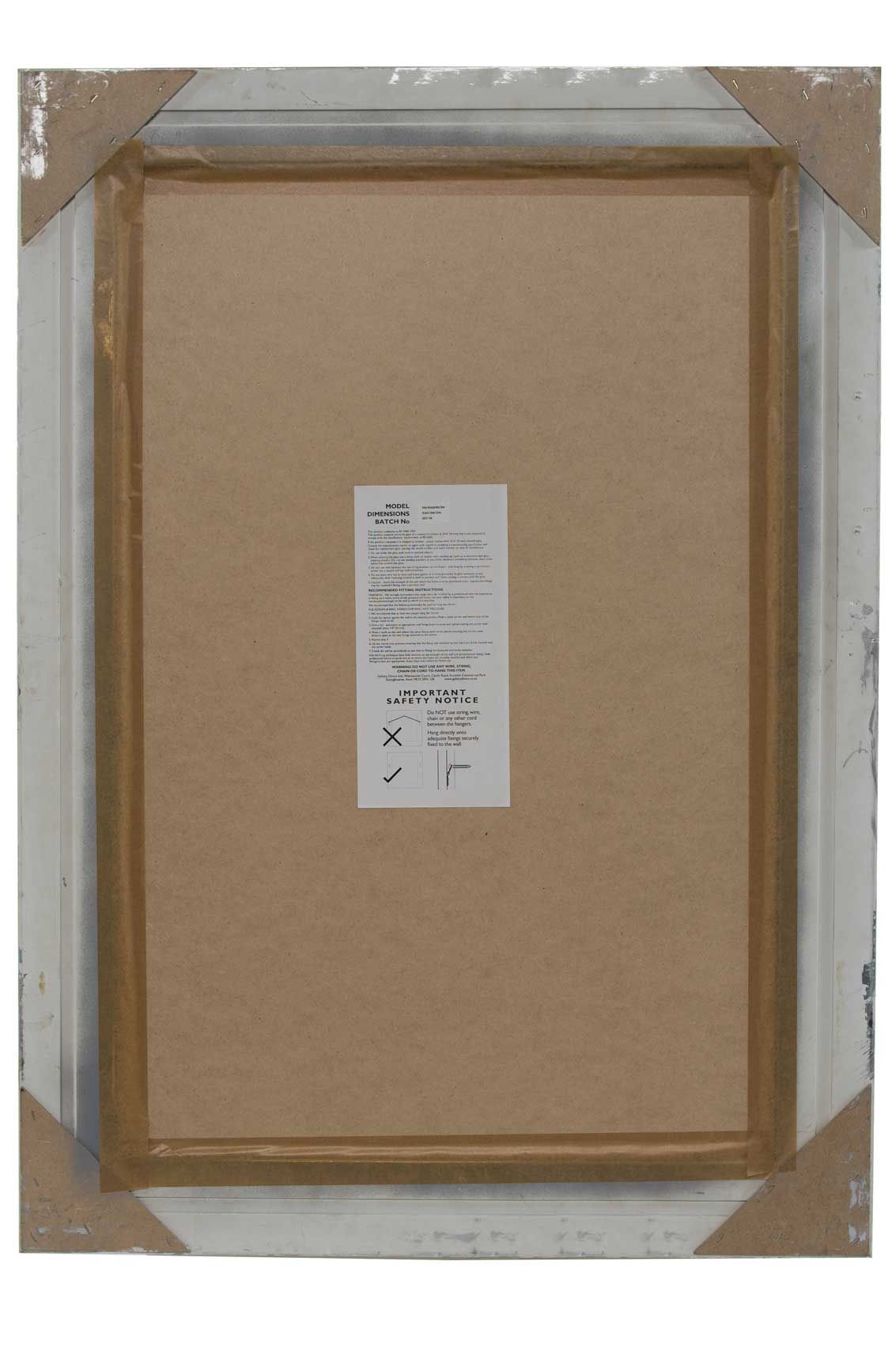 Carrington Silver Baroque Ornate Flourish Large Wall Mirror 110 x 79 CM