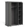 Axton Westchester Wardrobe With 3 Doors in Matt Grey