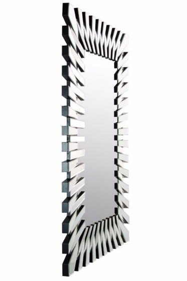 Carrington All Glass Stylised Large Dress Mirror Mirror 120 x 80 CM