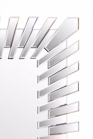 Starburst All Glass Stylised Large Dress Mirror Mirror 120 x 80 CM