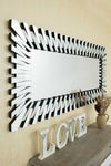 Carrington All Glass Stylised Full Length Dress Mirror 170 x 79 CM