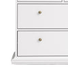 Axton Westchester Chest of 8 Drawers In White