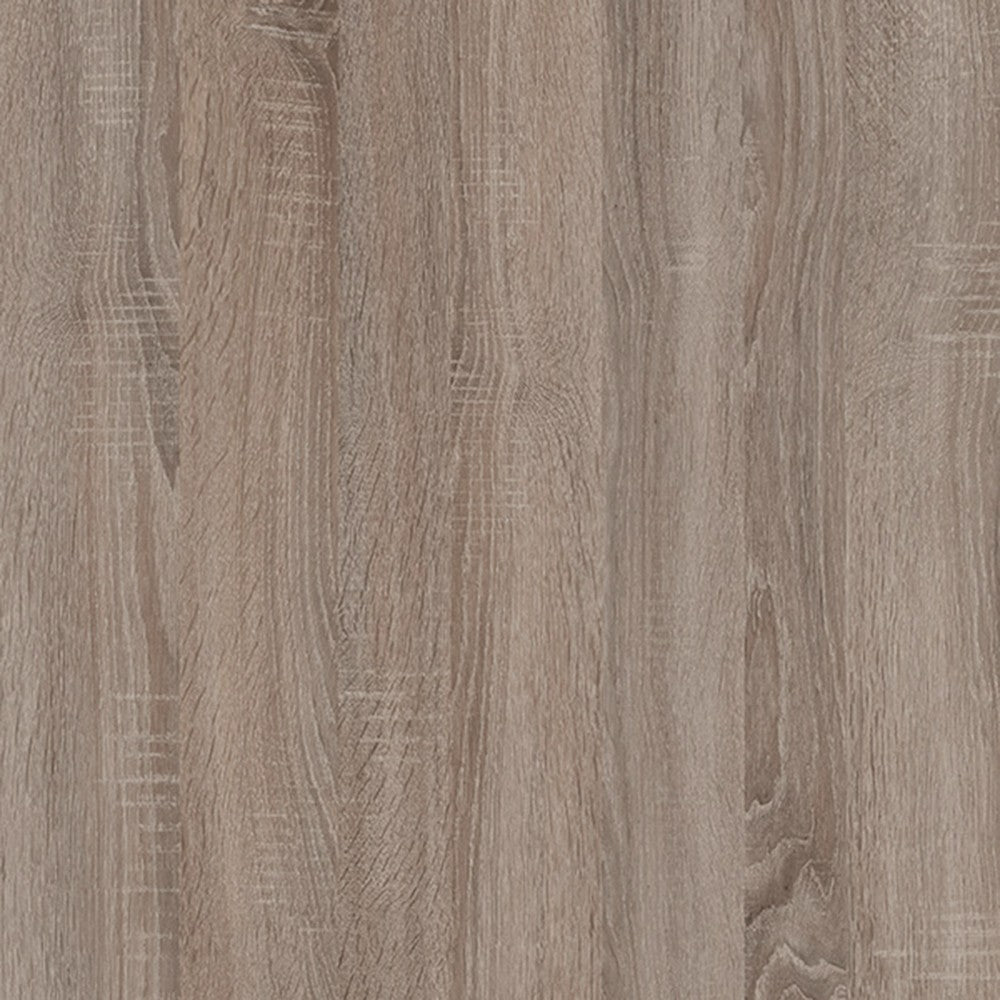 Axton Spuyten Tall Glazed 1 Door 2 Drawer Narrow Cabinet in Oak/Champagne